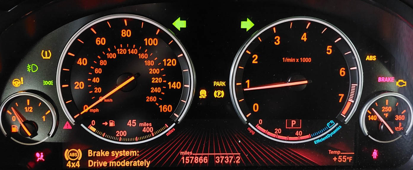 11-14 BMW 528i 535i 550i 640i 650i 740i 750i 760i X3 SPEEDOMETER GAUGE (157k) — exact item pictured